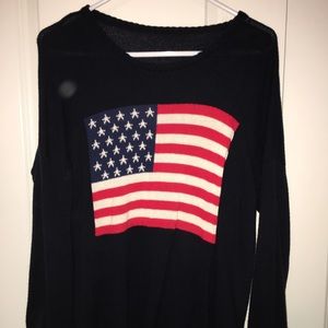 American Flag Sweater